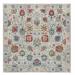 Hand Knotted Ivory Transitional with Wool & Silk Oriental Rug (10'1" x 10'2") - 10'1" x 10'2"