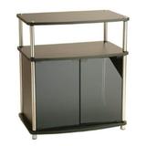 27" TV Stand with Cabinet in Black Wood - 42 inches