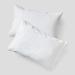 Shuteye Supply Satin Pillow Case Set, Beautifully Crinkled Collection, 20 x 30 Inch, Opal