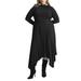 Plus Size Women's Pleated Skirt Raglan Dress by ELOQUII in Black Onyx (Size 14)
