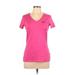 Nike Active T-Shirt: Pink Activewear - Women's Size Large