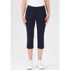 Caprihose STEHMANN "Ina", Damen, Gr. 36, N-Gr, blau (marine), Web, Obermaterial: 72% Viskose, 25% Polyamid, 3% Elasthan, casual, 3/4-Länge, Hosen, Sommerhose in Größen 32 bis 52