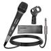5 Core Microphone Professional Unidirectional Dynamic Neodymium Mic ON/OFF Switch, Cable Clip, Metal in Black | 6 H x 5 W x 11 D in | Wayfair