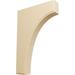 Ekena Millwork Clarksville 12" H x 1.75" W x 8" D Wood Bracket Wood in Brown | 12 H x 1.75 W x 8 D in | Wayfair BKTW02X08X12CVMA-CASE-6