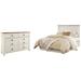 Signature Design by Ashley Willowton 2 Piece Dresser Set Wood in Brown/White | Queen | Wayfair PKG004279