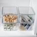 Martha Stewart Brody Premium Plastic Storage Bins w/ Lids Plastic | 3.25 H x 6.75 W x 5 D in | Wayfair GS-BA-YM016-4-CLR-MS