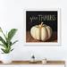 August Grove® White Harvest Pumpkin - Single Picture Frame Print Plastic/Acrylic in Black | 16 H x 16 W x 1 D in | Wayfair