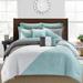 Latitude Run® Hollee Microfiber 7 Piece Comforter Polyester/Polyfill/Microfiber in Blue | Twin Comforter + 6 Additional Pieces | Wayfair