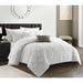 Latitude Run® Linwood Comforter Set Polyester/Polyfill/Microfiber in White | King Comforter + 2 Shams + 2 Throw Pillows | Wayfair