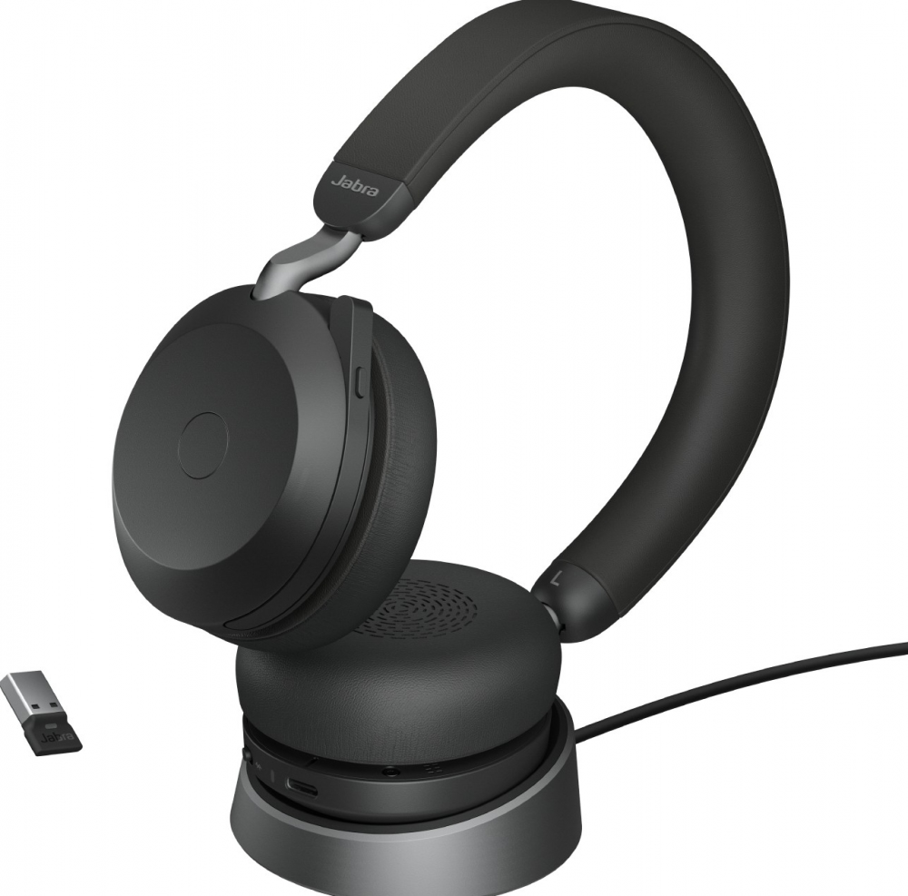 Jabra Evolve2 75 UC Stereo USB-A black mit Ladestation Image