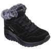 Winterboots SKECHERS "UNO RUGGED-WINTRINESS", Damen, Gr. 39, schwarz, Veloursleder, Textil, casual, Schuhe, Snowboots mit Water Repellent-Ausstattung