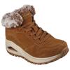 Winterboots SKECHERS "UNO RUGGED-WINTRINESS", Damen, Gr. 37, braun, Veloursleder, Textil, casual, Schuhe, Snowboots mit Water Repellent-Ausstattung