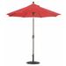 Deluxe Auto Tilt 7.5 Foot Round Umbrella-Sunbrella Solid Colors Fabric Type-Jockey Red Fabric Color-Antique Bronze Pole Finish Bailey Street Home