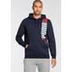 Kapuzensweatshirt PUMA "ESS+ LOGO LAB HOODIE FL" Gr. S, blau (puma navy) Herren Sweatshirts