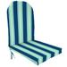 Jordan Manufacturing 19 x 51 French Edge Adirondack Outdoor Chair Cushion - 50.5 L x 19 W x 4 H Sanders Striped Cashmere