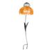 QIIBURR Yard Decorations Outdoor Metal Creative Sensation Orange Coneflower Bird Feeder Outdoor Garden Yard Decoration Front Yard Decorations Outdoor Metal Flower Bird Feeder