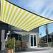 solacol Sun Shades Outdoor Patio Outdoor Sunny Shade Cloth Pergola and Backyard Patio Sunshade with Protection Heat Material Reinforced Grommetsï¼ˆYellow and White Stripesï¼‰