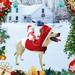 QIIBURR Dog Christmas Gifts for Large Dogs Pet Dog Christmas Costume Santa Claus Horse Riding Costume Christmas Pet Costume Deer Riding Costume Pet Christmas Articles Dog Costumes for Large Dogs