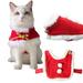 KYAIGUO Christmas Dog Costume Dog Christmas Cape Costume Winter Pet Cape New Year Dog Cape Clothes Thick and Funny Pet Costume Suitable for Small and Medium-Sized Cats and Dogs