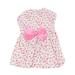 Adorable Pet Dog Dress Floral Bowknot Tutu Dresses Pet Cat Wedding Party Casual Dog Clothes Pet Supplies - Size M (Pink)