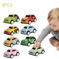 LNGOOR Diecast Metal Pullback Cars | Friction-Powered Toy Cars for Kids | 8Pack Mini Car Set | Ages 3 and Older! Toddler Toys | Die Cast Metal Toy Cars
