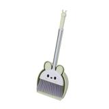 Housekeeping Cleaning Tools Pretend Play Mini Broom and Dustpan Set for Kids Green