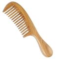 Handmade Wooden Comb Wood Hair Comb Wooden Beard Comb Natural Green Sandalwood Wide and Fine Teeth Comb Set with Anti Static and No Snag Handmade Brush for Kids Women and Men