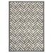 Hokku Designs Tracks Gray & Ivory Area Rug