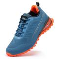 Kricely Men s Trail Running Shoes Fashion Walking Hiking Sneakers for Men Tennis Cross Training Shoe Outdoor Snearker Mens Casual Workout Footwear Blue Size 9.5