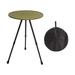 Portable Camping Table Round Folding Camping Table for Beach Picnic Balcony green