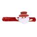 Washranp Kids Christmas Slap Bracelet Colorful LED Glowing Santa Claus Snowman Reindeer Bear Theme Doll Wristband