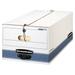 Bankers Box STOR/FILE Medium-Duty Storage Boxes FastFold String and Button Legal 4 Pack (0070503)