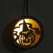 Halloween Wooden Hollow Chandelier LED Light For Halloween Garden
