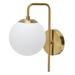 Wall Lamp Nordic Modern Modern Wall Light Fixtures E27 Glass Ball LED Wall Light Frosted Texture Round Bedroom Bedside Bathroom Vanity Living Room Wall Lamp 110â€‘240V