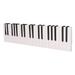 Wall-mounted Coat Hanger with 16 Piano Keys Hooks Multifunction Practical Coatrack for Bedroom Living Room Bathroom (Black)