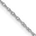 Avariah Solid 14K White Gold 1mm Light Rope with Spring Ring Lock Chain - 20