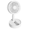QIIBURR Battery Operated Fans Portable Rechargeable Battery Operated Portable Foldable Standing Fan Rechargeable Usb Personal Floor Fan with Adjustment Height Personal Fans Portable Rechargeable