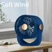 solacol Mini Usb To Usb Cable Portable Mini Fan 3 Speeds with Night Light 360Â° Rotation Usb Charging Quiet Fan - Quiet Portable Tabletop Fan for Home Bedroom Usb To Mini Usb Cable