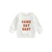 Sunisery Fall Winter Infant Toddler Baby Boy Girls Clothes Pullover Letter Printed Sweatshirt Long Sleeve Casual Sweater Tops Shirts