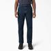 Dickies Men's Flex Regular Fit Carpenter Utility Jeans - Dark Denim Wash Size 34 X 32 (DU601)