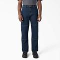 Dickies Men's Flex Relaxed Fit Double Knee Jeans - Dark Denim Wash Size 36 X 32 (DU604)