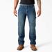 Dickies Men's Flex Relaxed Fit Double Knee Jeans - Tined Denim Wash Size 44 32 (DU604)