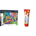 Bundle Trefl - Puzzle UFT Color Splash: Tiger Encounter, 500 Teile + Sortierhilfe, 6 Behälter
