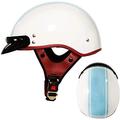 BGMKE Helmets Adult Bike Helmet Retro Locomotive Men and Women Motorcycle Half Helmet Universal Half Helmet Used to Protect The Head Suitable for All Kinds of Outdoor Cycling Activities