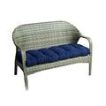 Hruile Garden Wicker Bench Cushion Lounge Chair Cushion 130 cm x 50 cm Outdoor Swing Bench Sofa Pad Thick Furniture Replacement Seat Cushion for Patio Garden,2pc,130x50cm,Blue