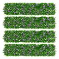 Artificial Ivy Fence Screening, 78.74x27.55" Artificial Garden Screening Fence Privacy Hedge Screen Expanding Leaf Trellis, Expandable Faux Privacy Fence for Garden, Balcony, Outdoor, Panels Tacery