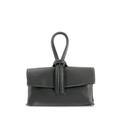 click2style Women Real Leather Loop Style Real Italian Leather Clutch Cross Body Ladies Shoulder Handbag (Dark Grey)