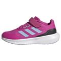 adidas RunFalcon 3.0 Elastic Lace Top Strap Sneaker, Lucid Fuchsia/Blue Dawn/core Black, 1.5 UK