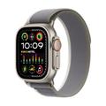 Apple Watch Ultra 2 (GPS + Cellular, 49 mm) Smartwatch mit robustem Titangehäuse und Trail Loop Armband (M/L) in Grün/Grau. Fitnesstracker, präzises GPS, extra Lange Batterielaufzeit, CO₂ neutral