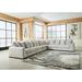 Gray Sectional - Signature Design by Ashley Regent Park 6 - Piece Upholstered Sectional Polyester/Velvet | 39 H x 171 W x 132 D in | Wayfair